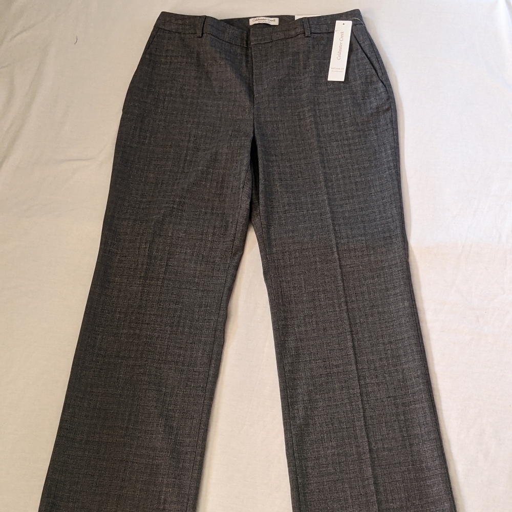 NWT Coldwater Creek Relaxed Fit pants grey size 8